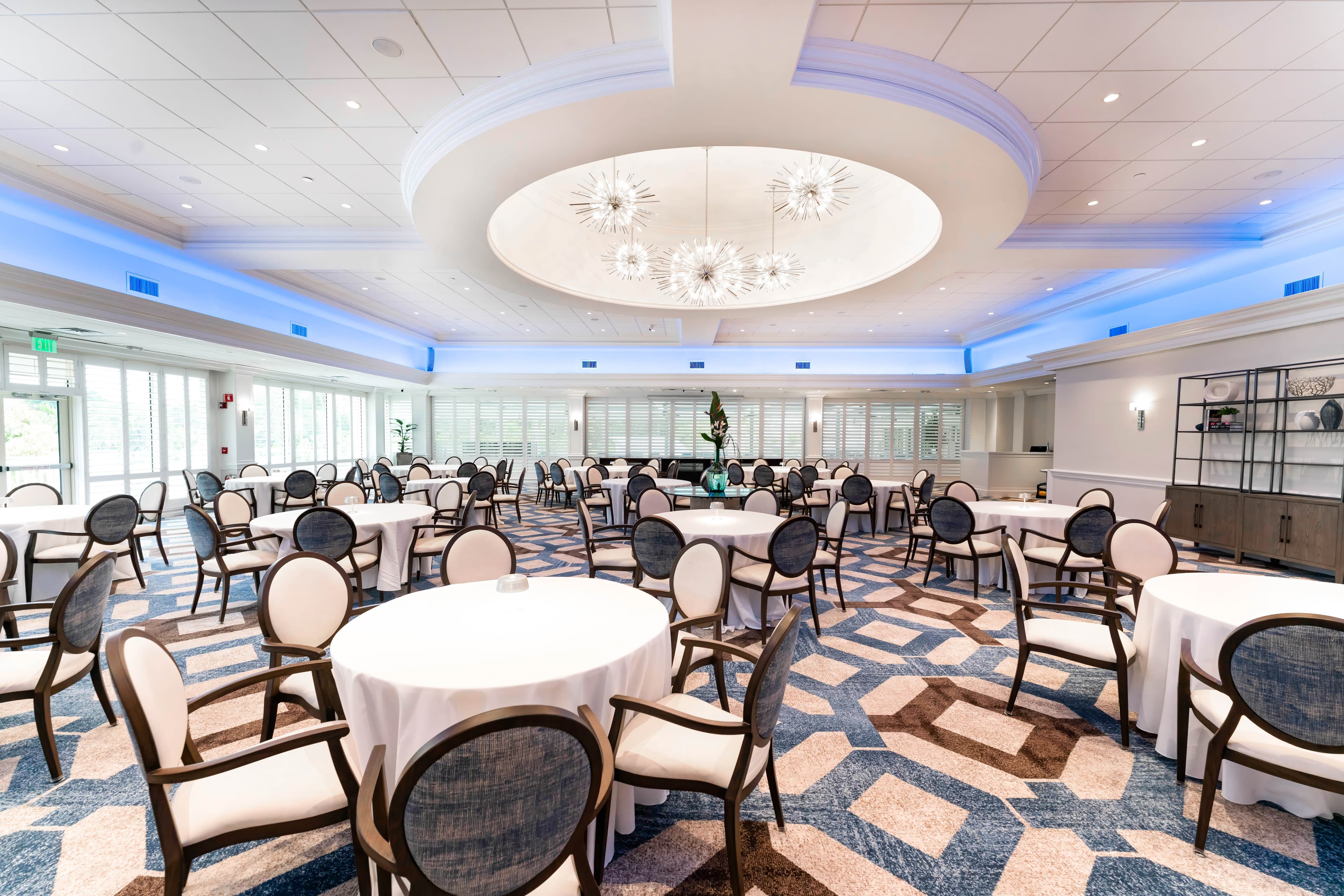 A front view of the newly renovated main dining room